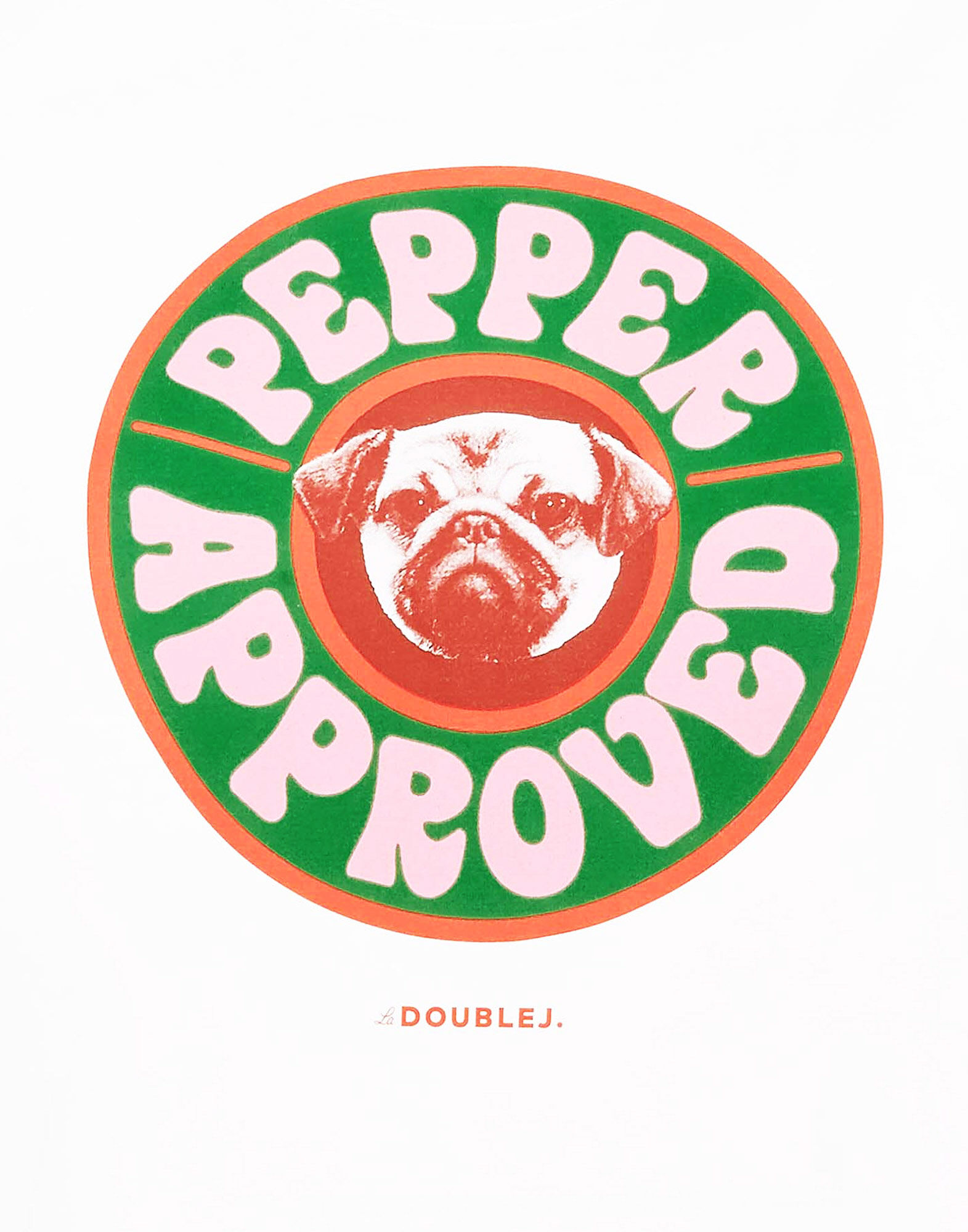 LaDoubleJ Slogan T-shirt Pepper Approved SHI0054JER010SLO0008