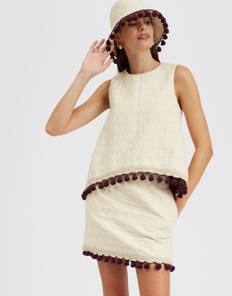 La DoubleJ La Scala Top La DoubleJ La Scala Top Creamy TOP0128JCQ076CRA01WH03