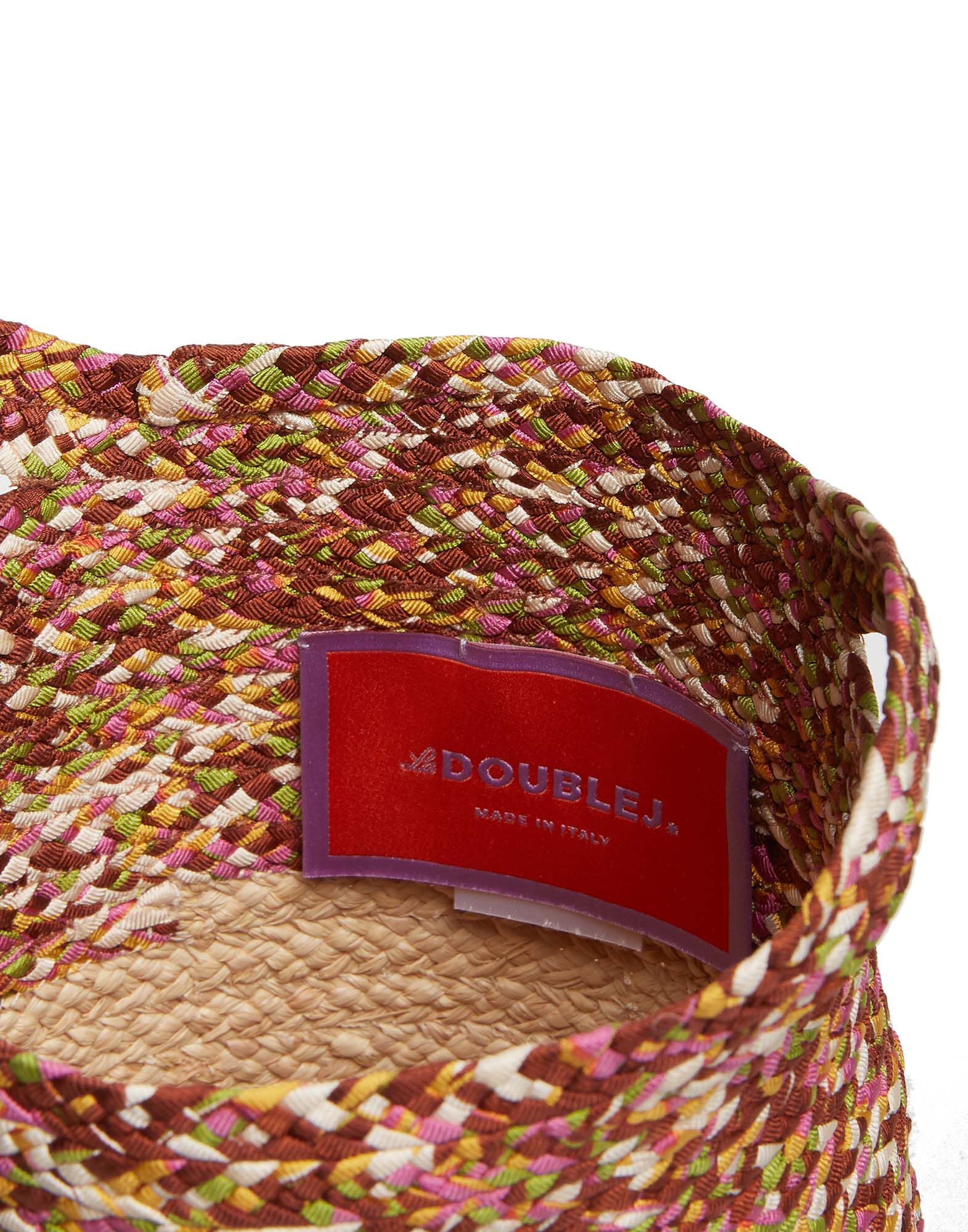 La DoubleJ Sunbathing Raffia Pouch Diamonds Giallo BAG0033SIL006DIA0005