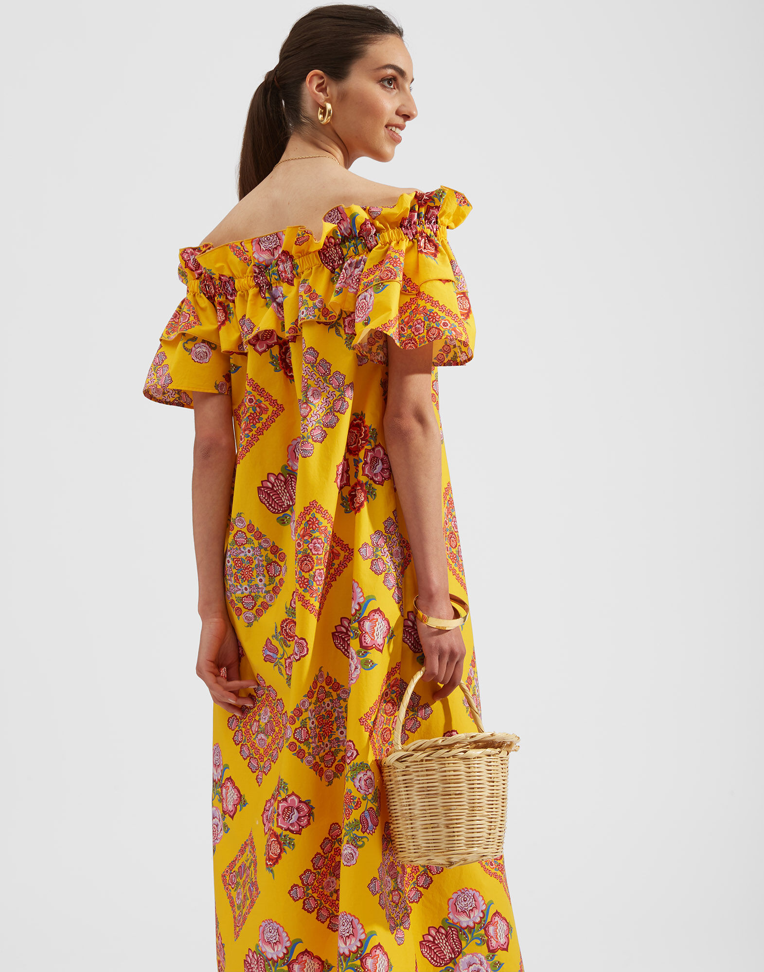 La DoubleJ Breakfast Dress Cowgirl Giallo DRE0331COT001COW0003