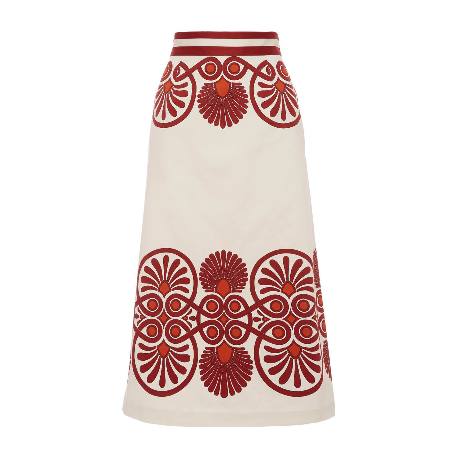 Shop La Doublej Baia Skirt In Medallion Placée Cream