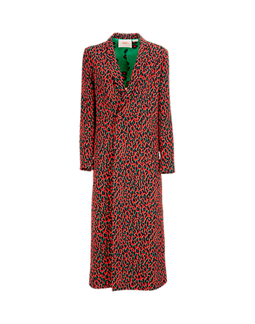 LaDoubleJ Duster Coat Leopard Rosso JAC0013SAB001LEO0002