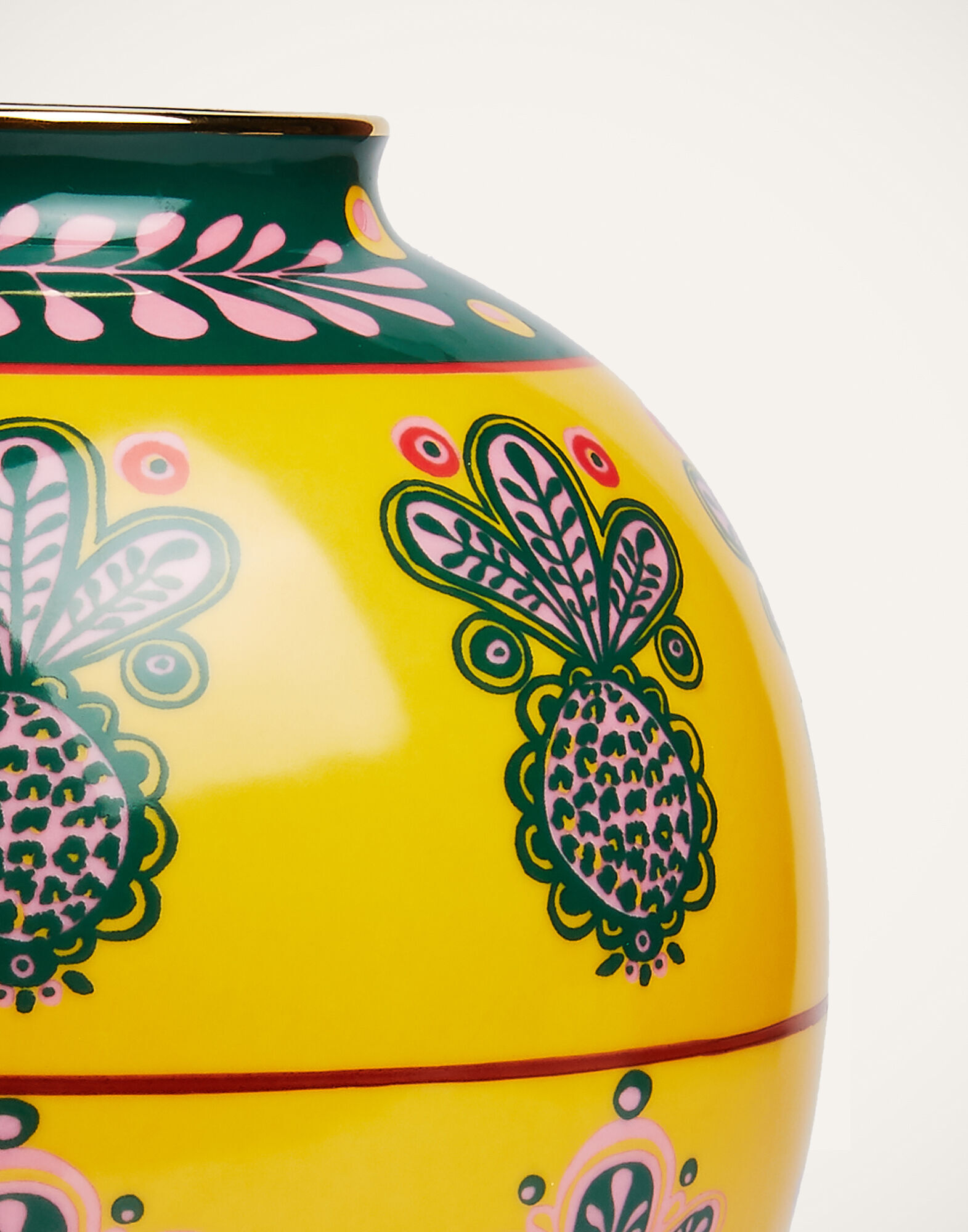 La DoubleJ Bubble Vase Pineapple Giallo VAS0003CER001PNP0014