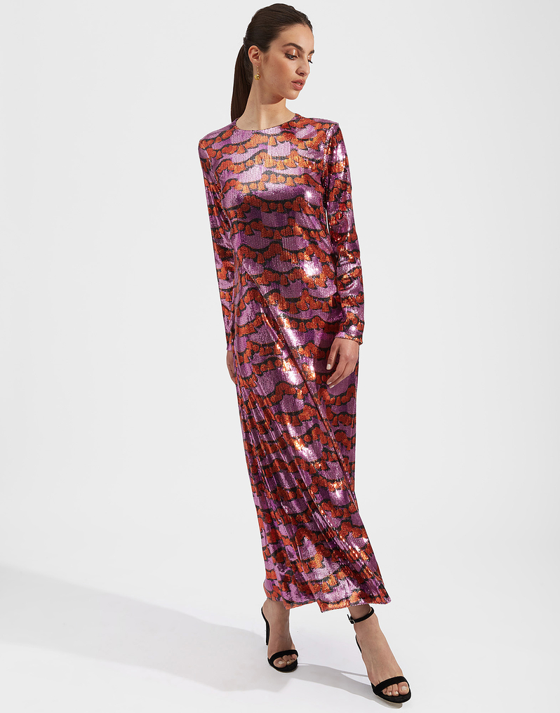 La DoubleJ Swank Swing Dress La DoubleJ Swank Swing Dress Liberace Ciclamino DRE0206PAI001LBR0002