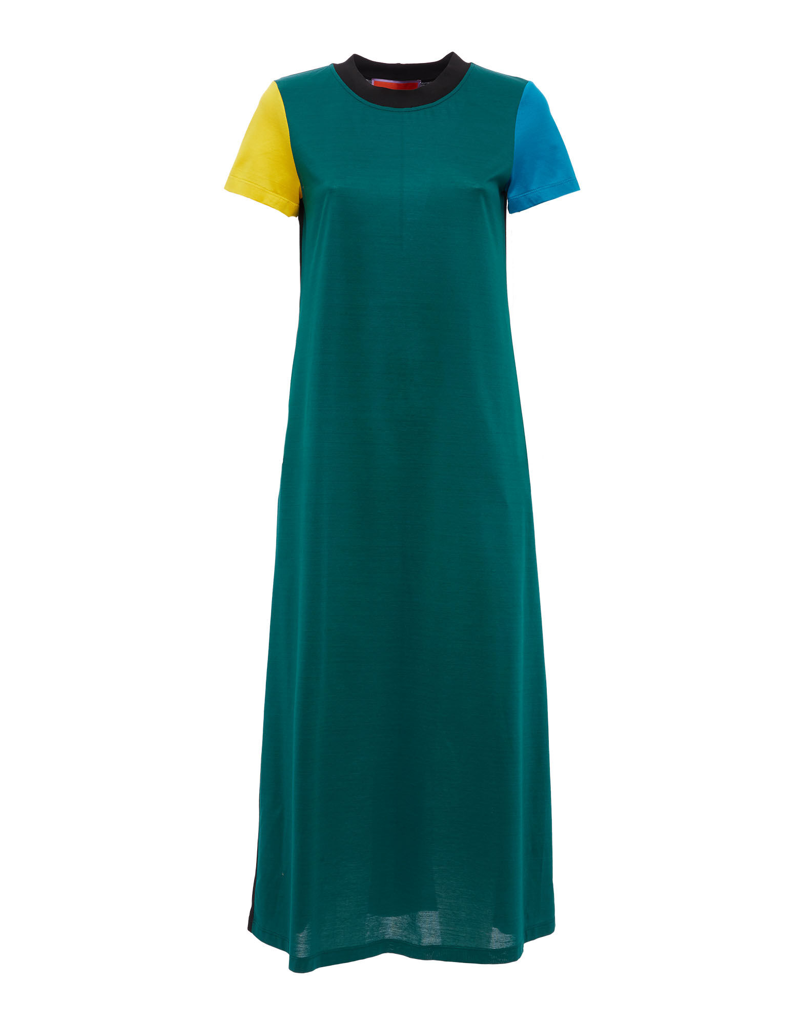 La DoubleJ Sporty Swing Dress Color Block Green DRE0247JER018CLB0002