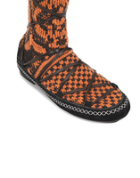 La DoubleJ Sock High Boots Fiori Arancio SHO0035WOL011FIO0012