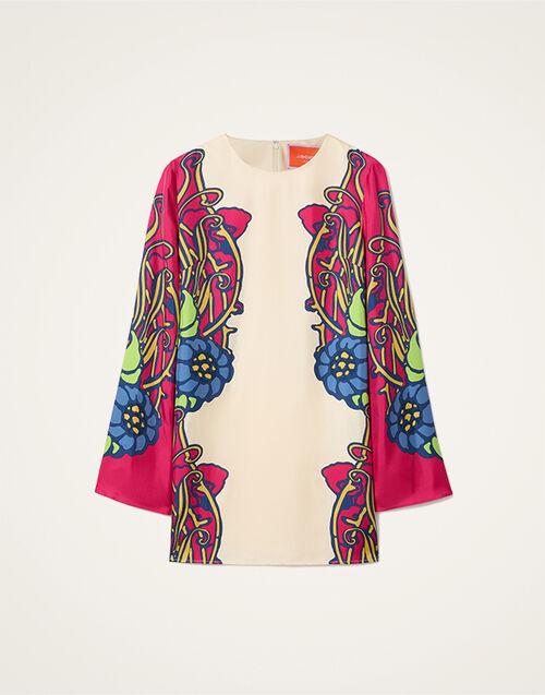 La DoubleJ Mini Supreme Swing Dress Lemuria Placée Pink DRE0619SIL006LEM02PI01