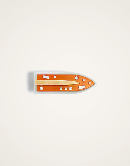 La DoubleJ Jazzy Salon Clip Solid Orange CLI0001POL008SOLIDOR02