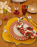 La DoubleJ Medallion Placemats Set Of 2 La DoubleJ Medallion Placemats Set Of 2 Solid Yellow PMT0028ACR003SOLIDYE02
