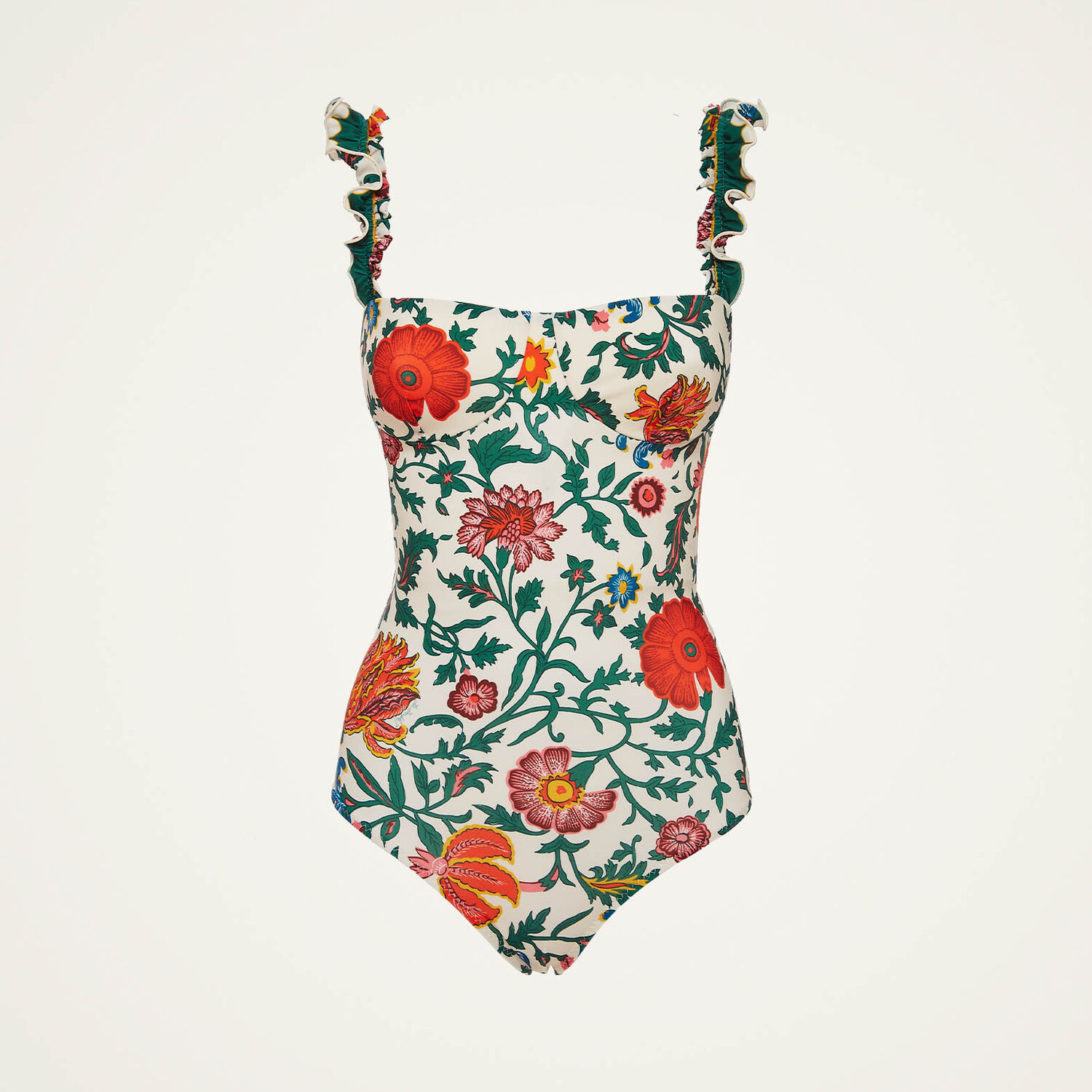 La Doublej Boop One-piece Swimsuit In Dragonflower Mini In Dragonflower Mini Multicolor