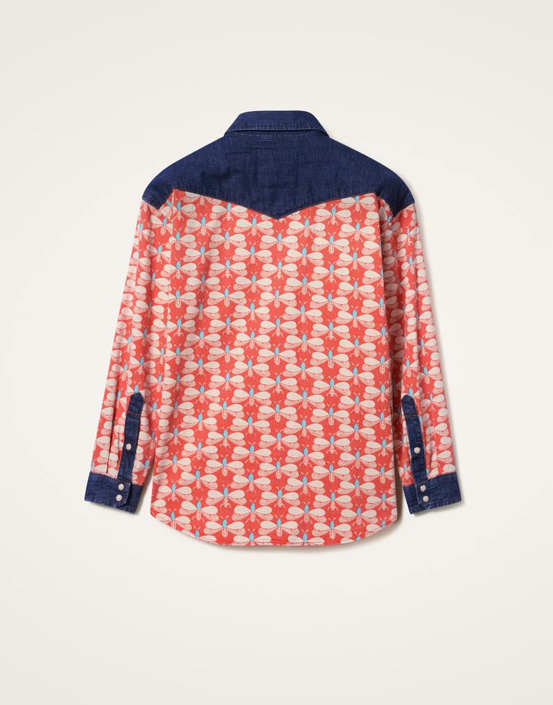 La DoubleJ The Tycoon Shirt La DoubleJ The Tycoon Shirt Pull My Petaltail Orange SHI0136COT072PET03OR02