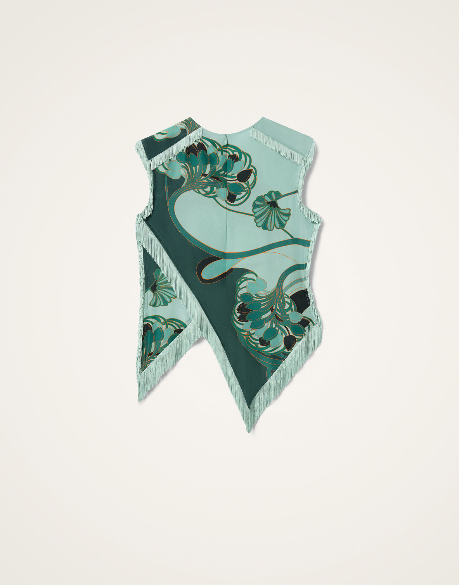 La DoubleJ Scarf Top Blooming Tulip Plac&eacute;e Mint TOP0160SIL009BTU01GR11