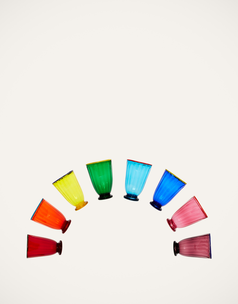 La DoubleJ Rainbow Glass Set of 8 La DoubleJ Rainbow Glass Set of 8 Rainbow GLA0003MUR001ASS0001