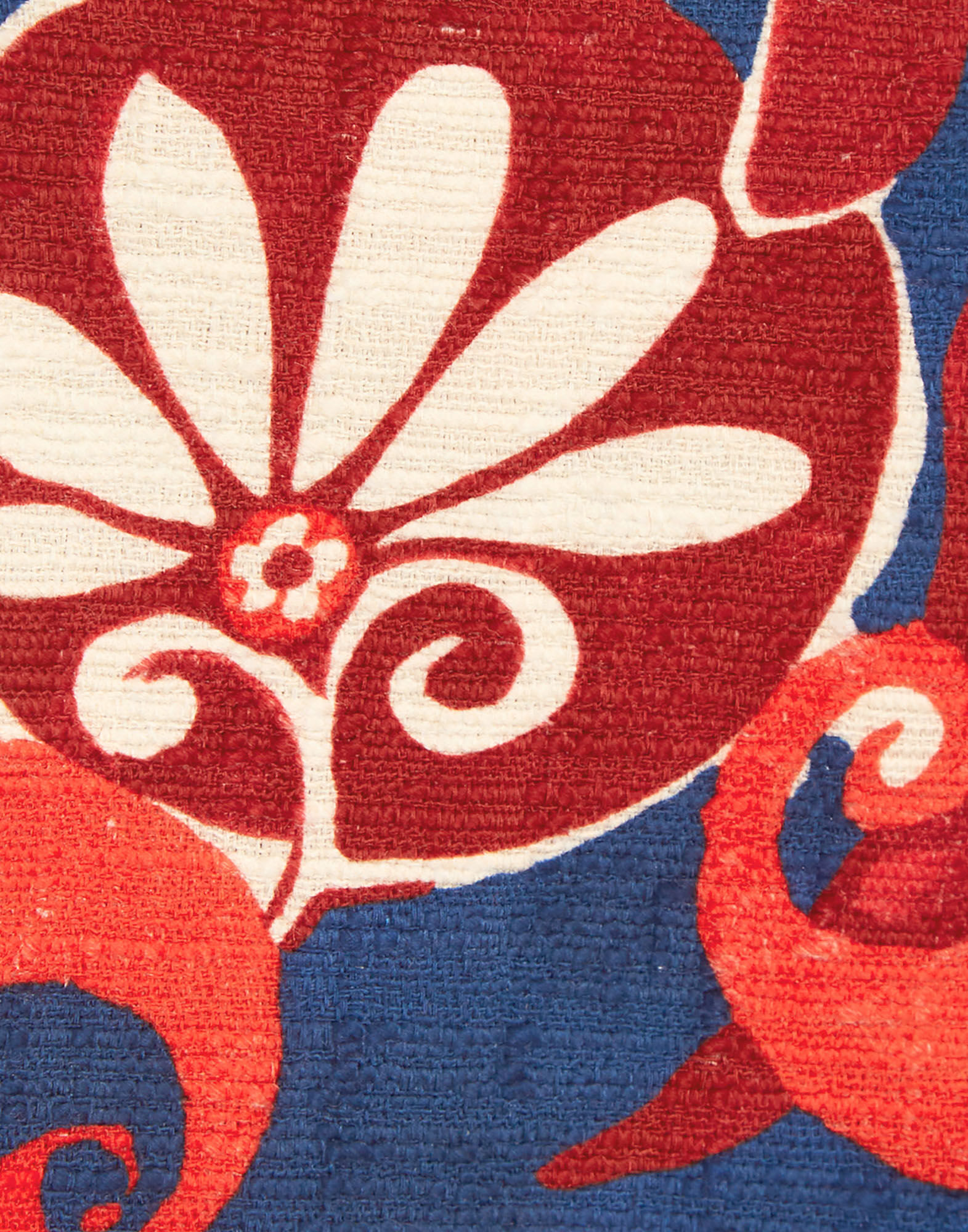 La DoubleJ La Scala High Dress (With Feathers) Moonflower Navy DRE0211COT005MOO01BU06