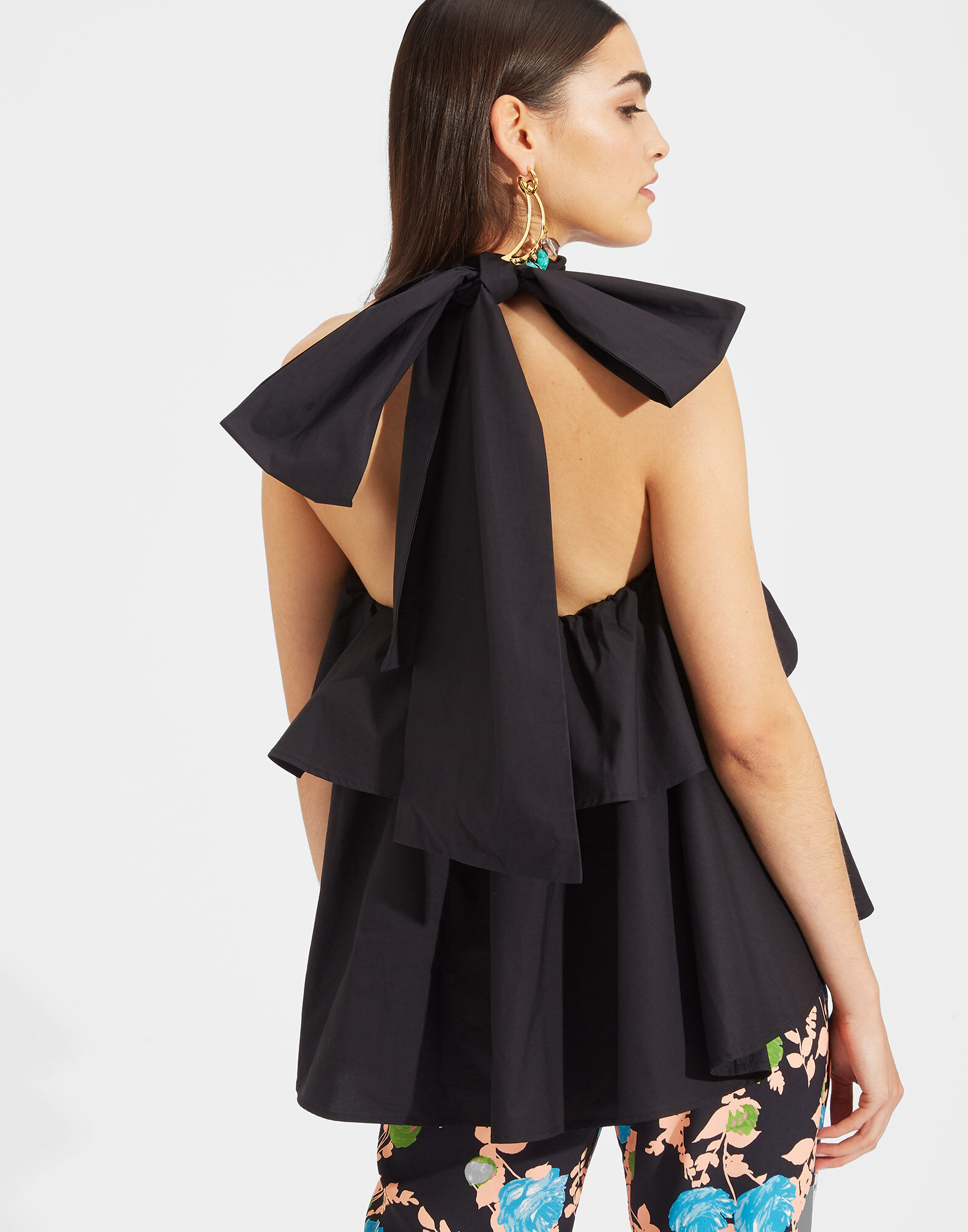 LaDoubleJ Bonbon Top Solid Black TOP0006COT001BLA0001