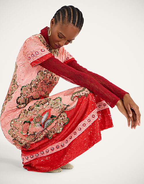 La DoubleJ Super  Swing Dress Cornucopia Pink DRE1014PAI015CRN04PI11