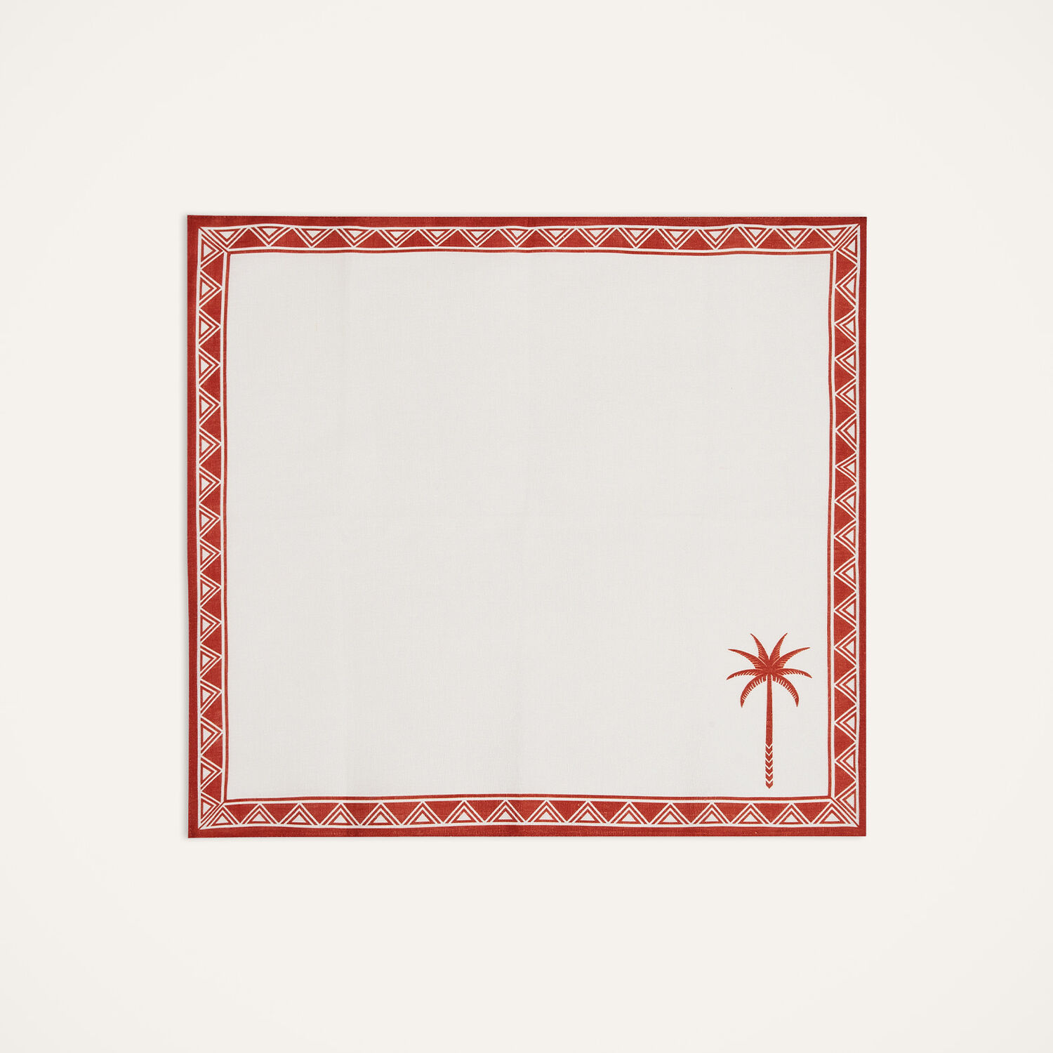 Shop La Doublej Large Napkins Set Of 2 In Date Palms Brick