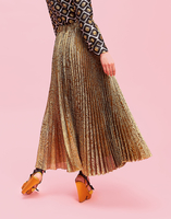 LaDoubleJ Soleil Skirt LaDoubleJ Soleil Skirt Lamé Oro SKI0016LUR001GOL0001