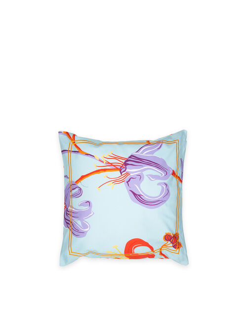 La DoubleJ Cushion Cover Maneater Azzurro CUS0001COT011MAN0005