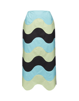 La DoubleJ Pencil Skirt Intarsio Waves Color Block Nero SKI0083COT043CLB05BL01