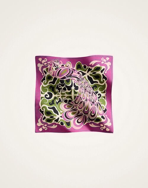 La DoubleJ Foulard 90 La DoubleJ Foulard 90 Phoenix Placée Pink SCA0067SIL006PHO01PI01