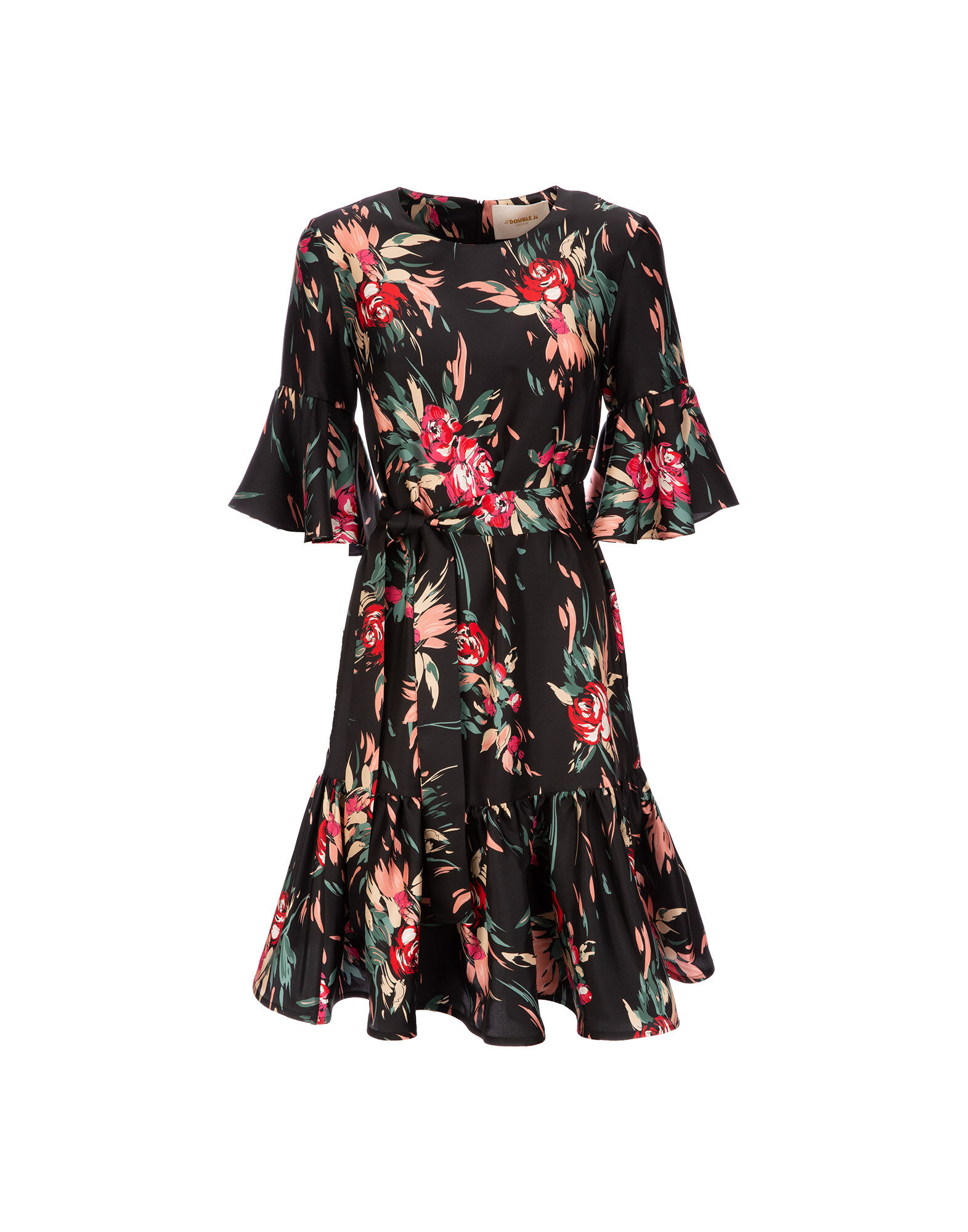 LaDoubleJ Short Curly Swing Dress Breezy Nero DRE0200SIL001BRZ0002