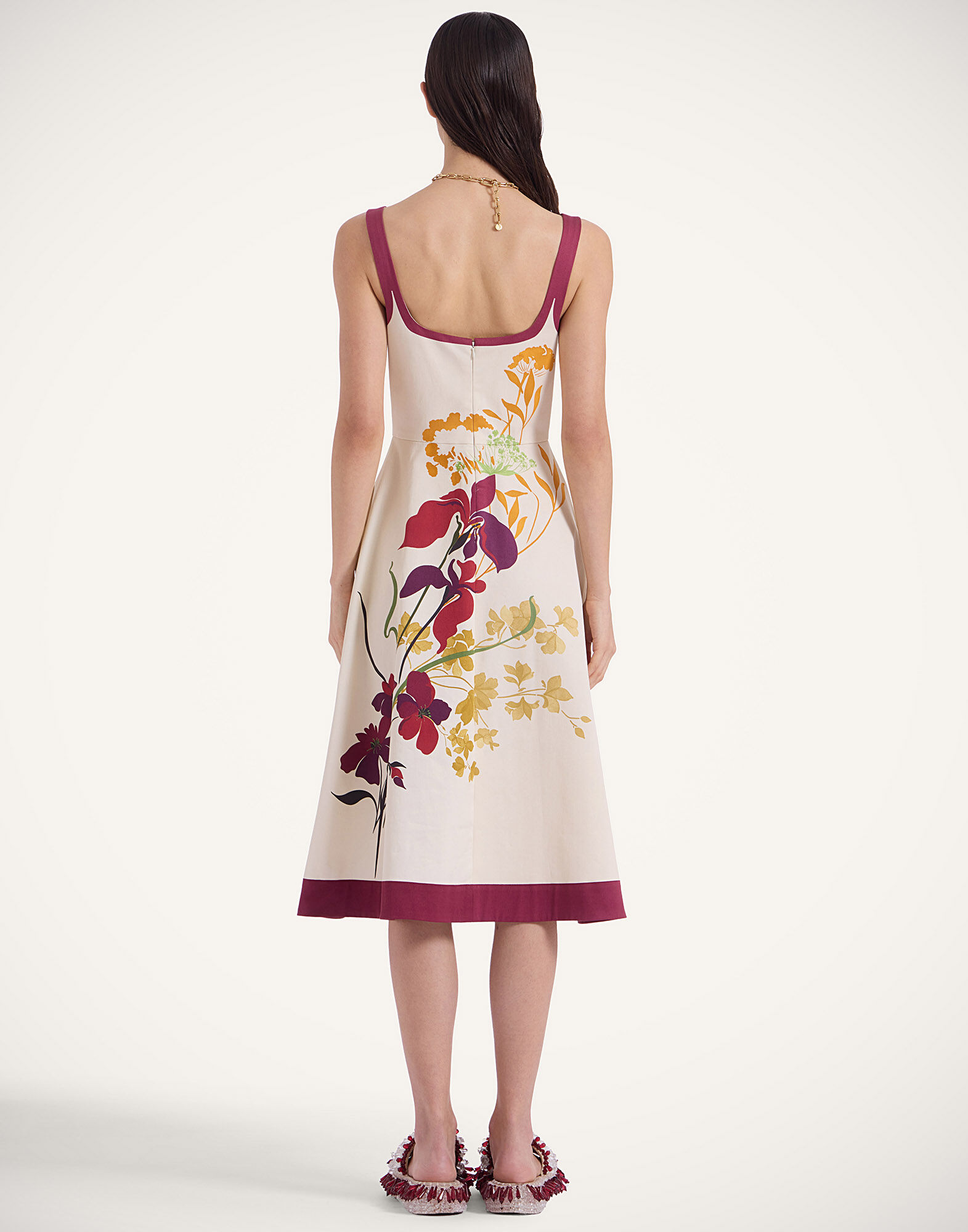 La DoubleJ Sophia Dress Corsage Plac&eacute;e Ivory DRE0448COT037CRS01WH04