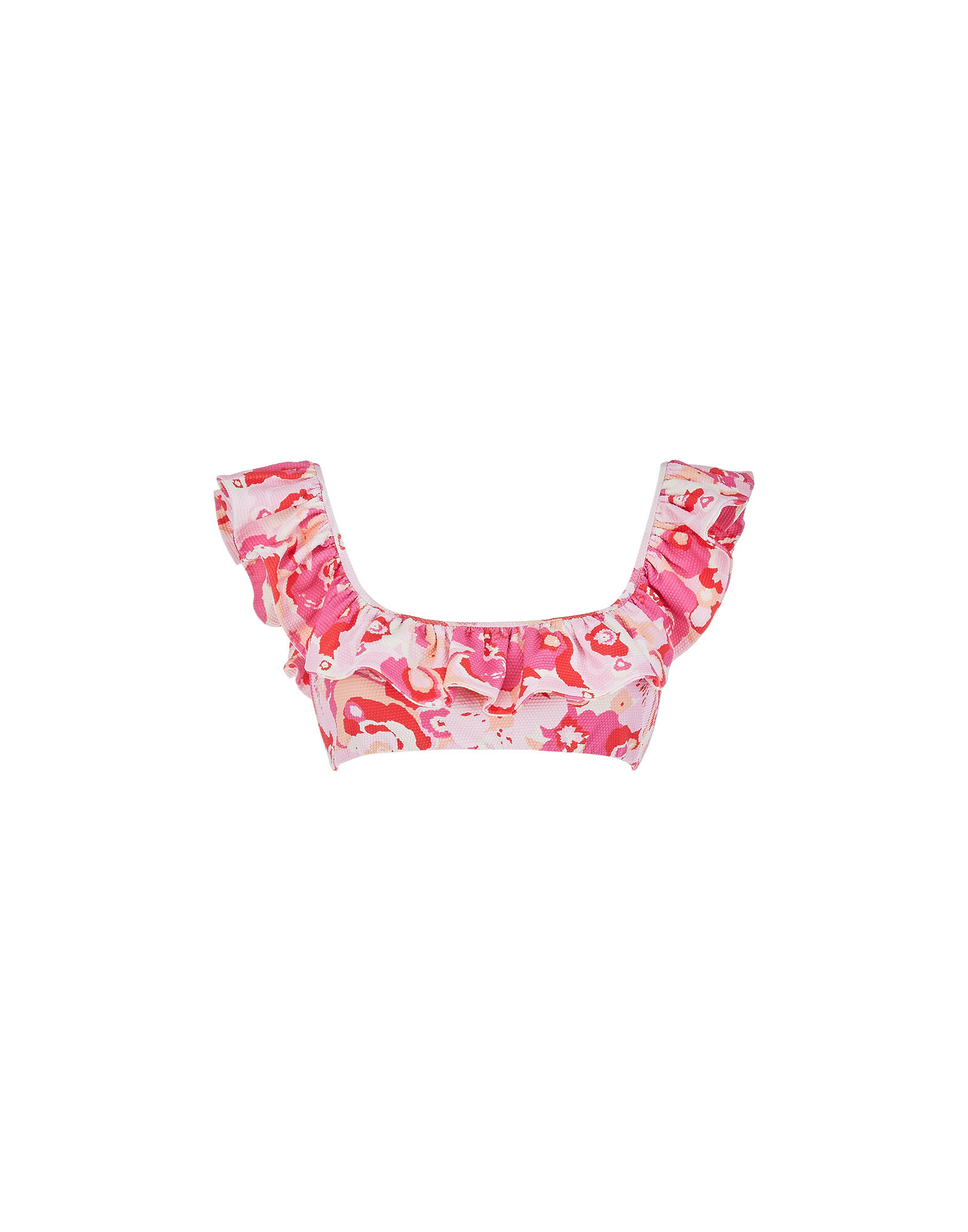 LaDoubleJ Ruffle Bikini Top Peonia Rosa SWI0022LYC002PEO0003