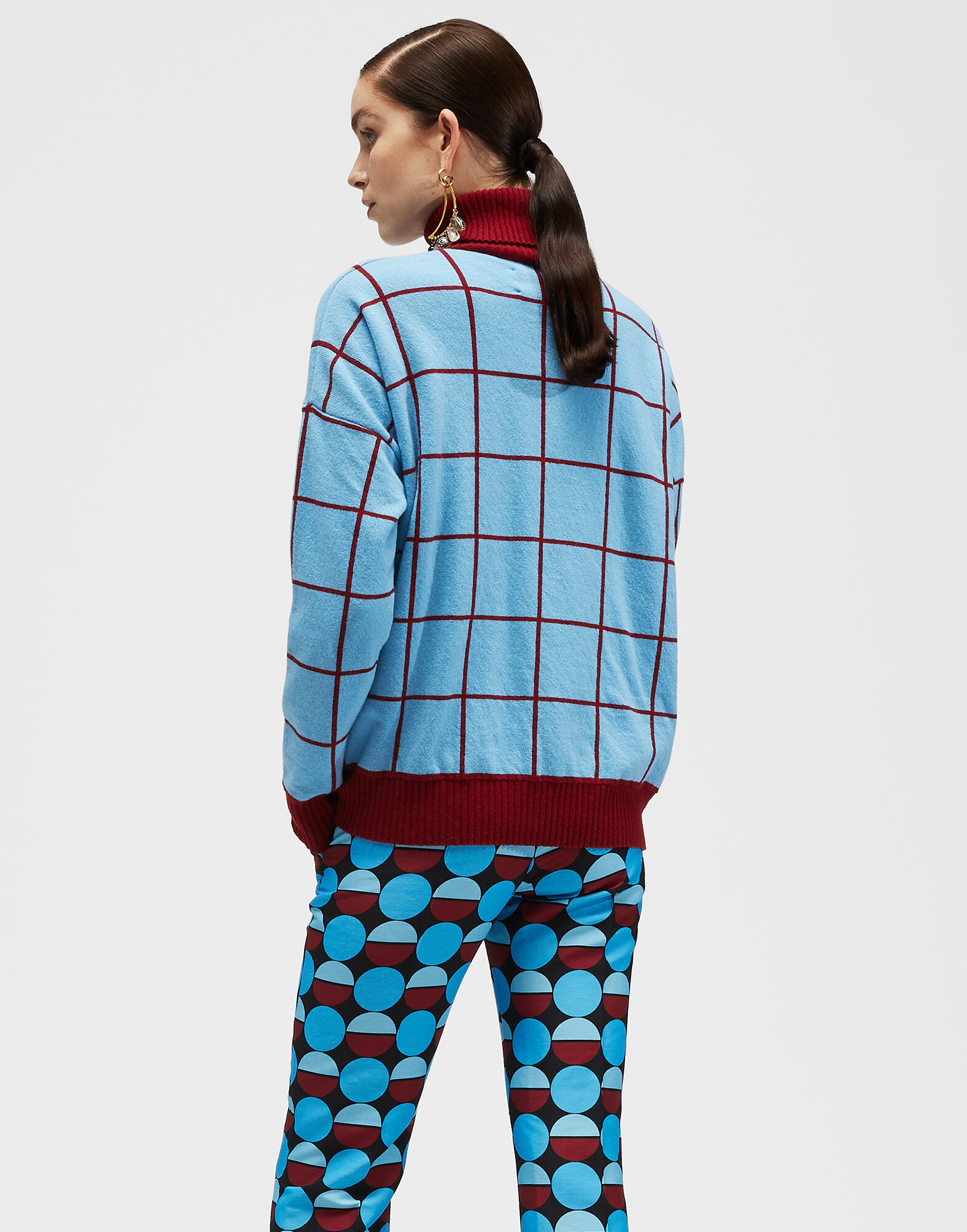 LaDoubleJ Boy Sweater Solid Light Blue PUL0037KNI030AZZ0001