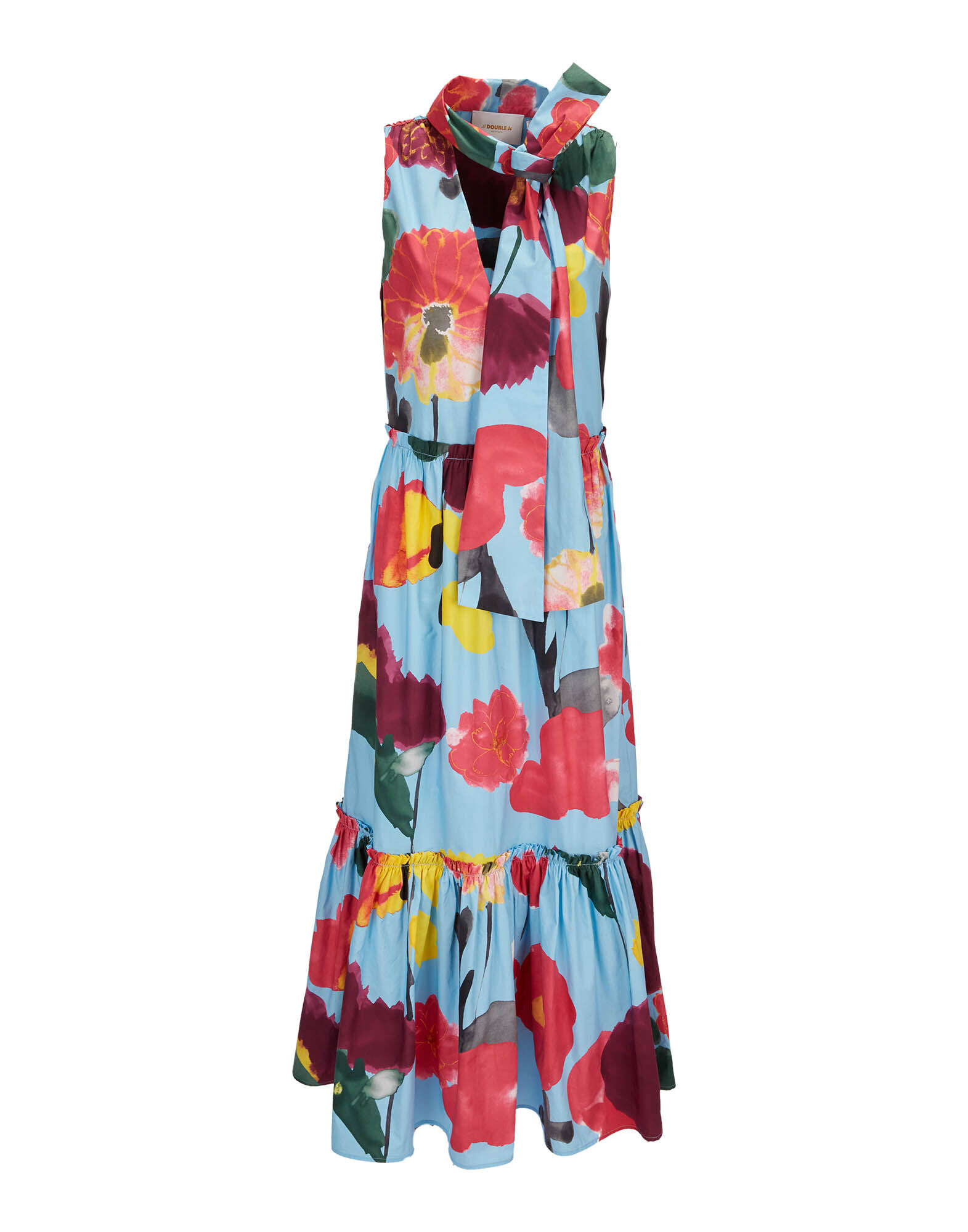 LaDoubleJ Sleeveless Lou Lou Dress Prom Azzurro DRE0105COT001PRO0002