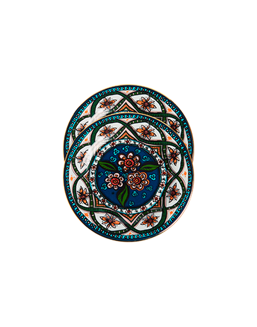 La DoubleJ Dessert Plate Set of 2 Sacred Circle DIS0039CER001LAD0002