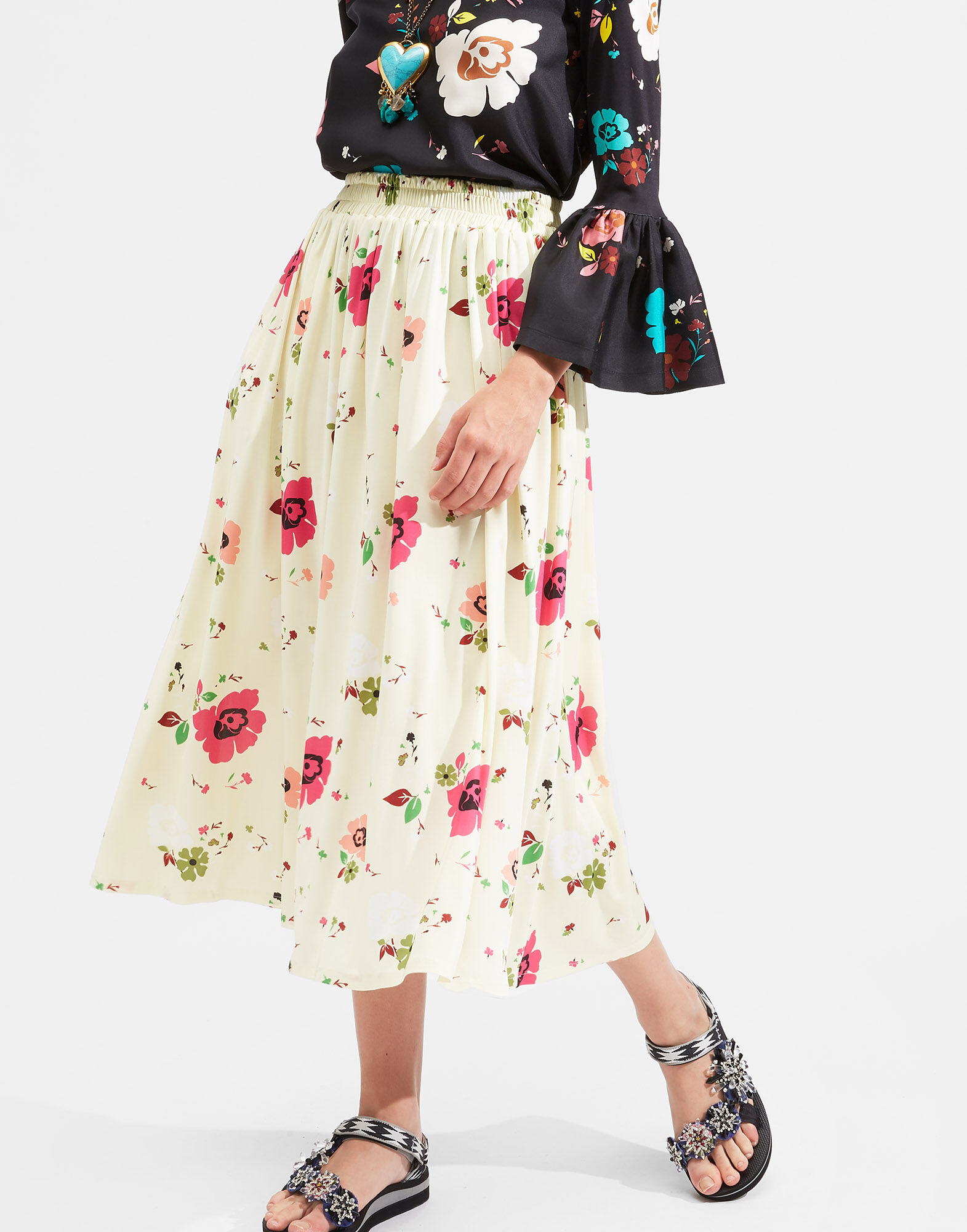 LaDoubleJ Simple Skirt Giardino SKI0051JER003GIA0003