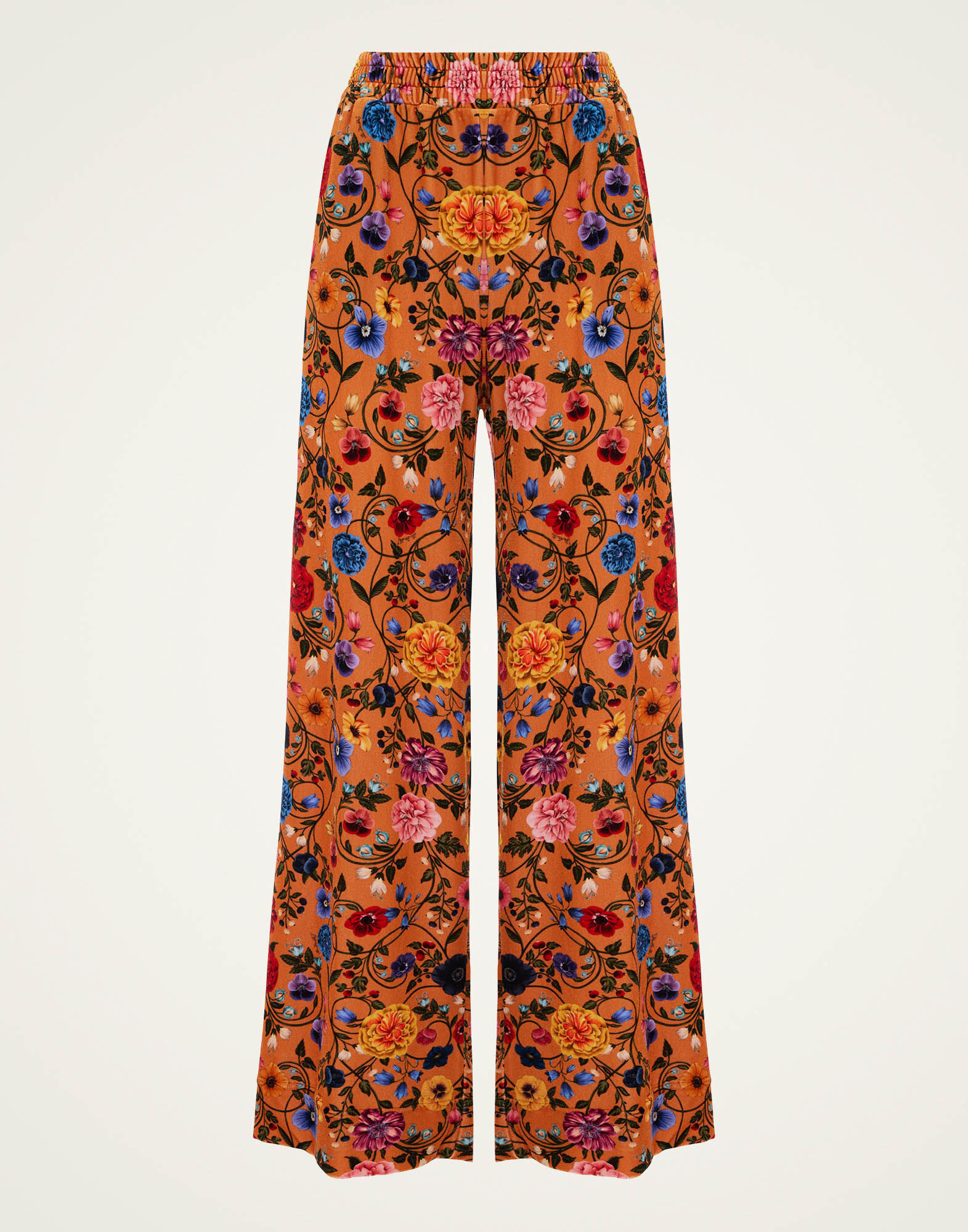 La DoubleJ Palazzo Pants Botticelli Rust TRO0003VEL006CEL01OR04