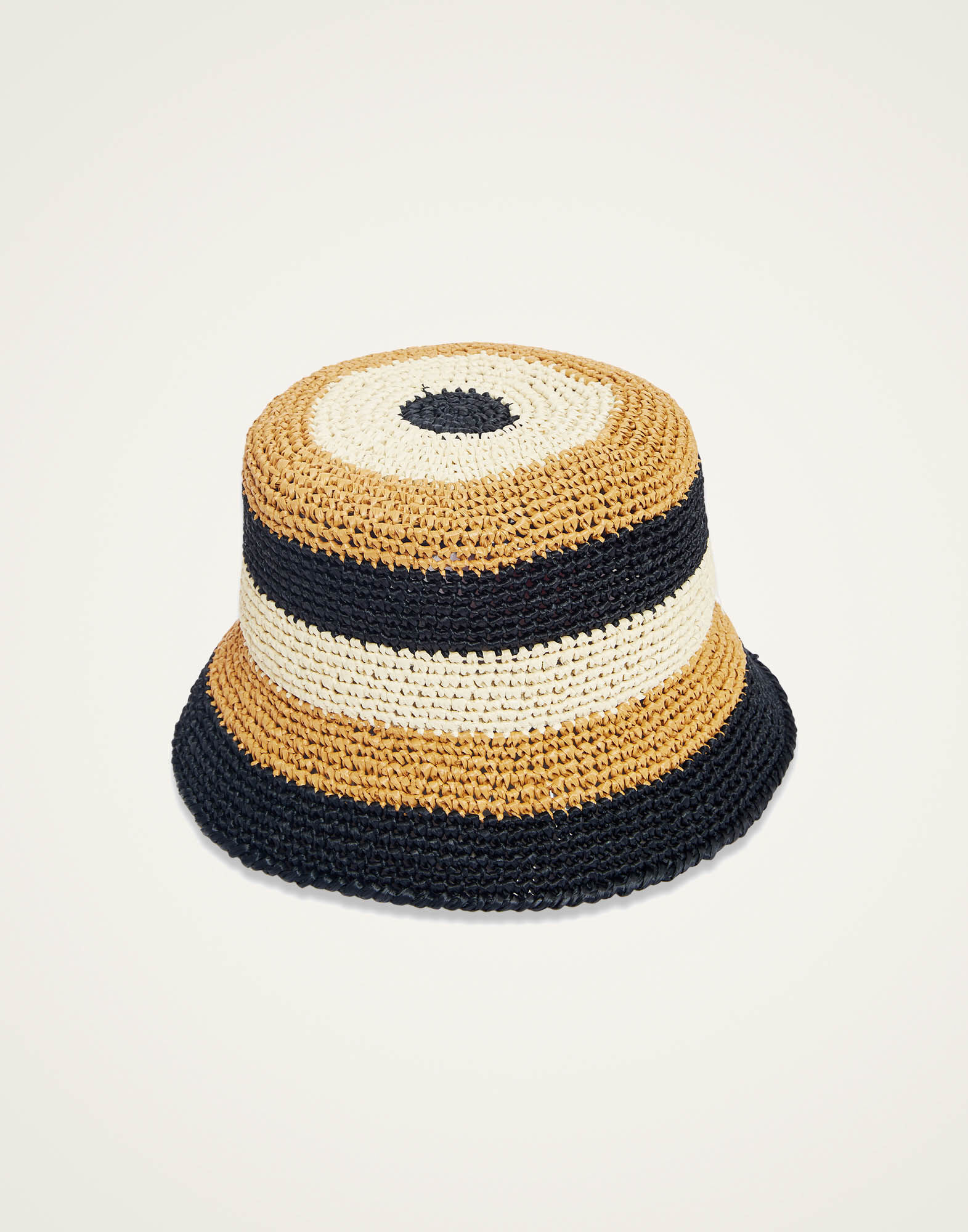 Bucket Hat Color Block Light Beige Elegante da Donna | La