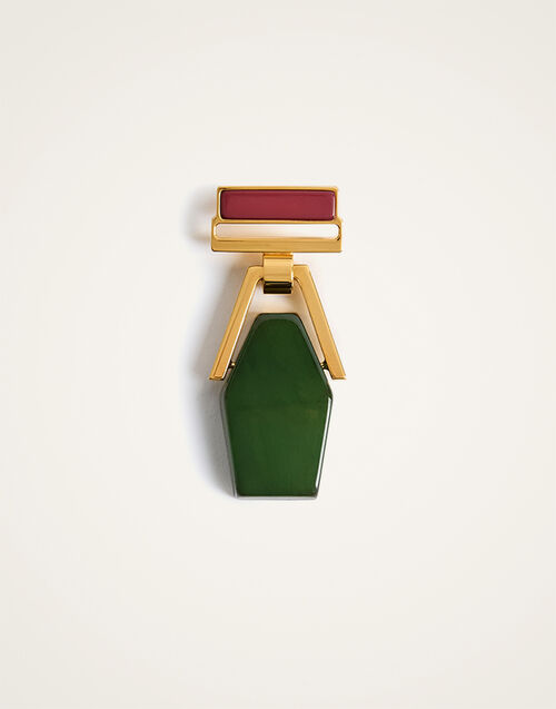La DoubleJ Portal Brooch La DoubleJ Portal Brooch 24k Gold Plate & Green Resin BCH0002POL014SOLIDGR03