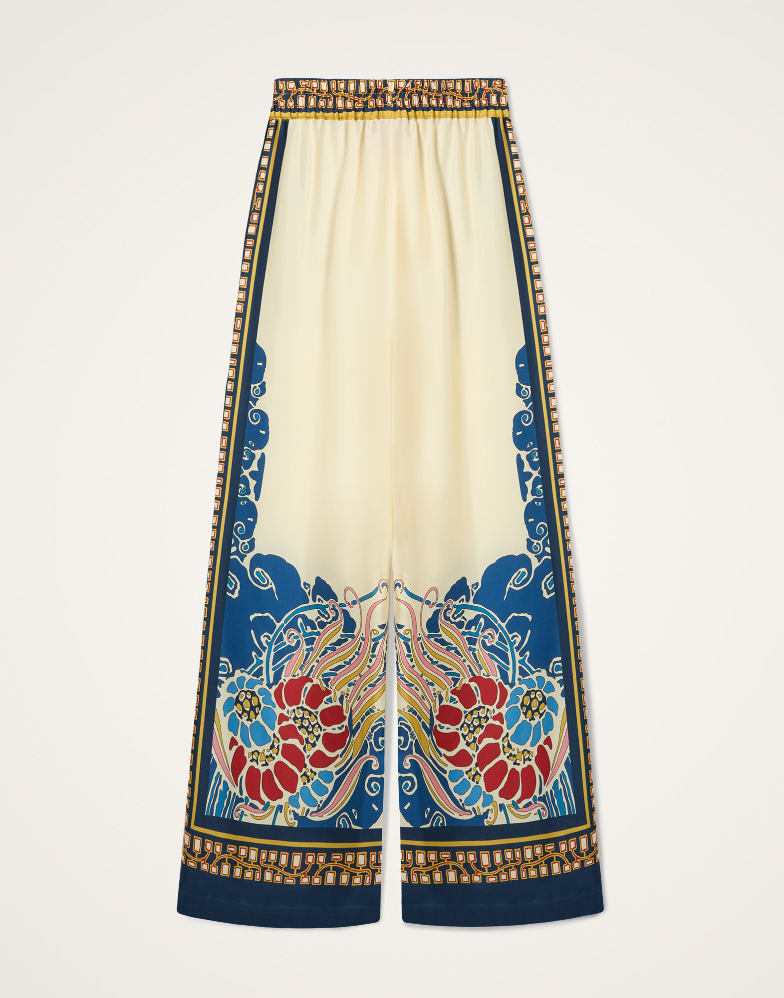 La DoubleJ Palazzo Pants Lemuria Plac&eacute;e Blue TRO0026SIL006LEM02BU03