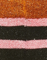LaDoubleJ Striped Socks Arancio/Rosa/Nero SOC0002KNI015VAR0031