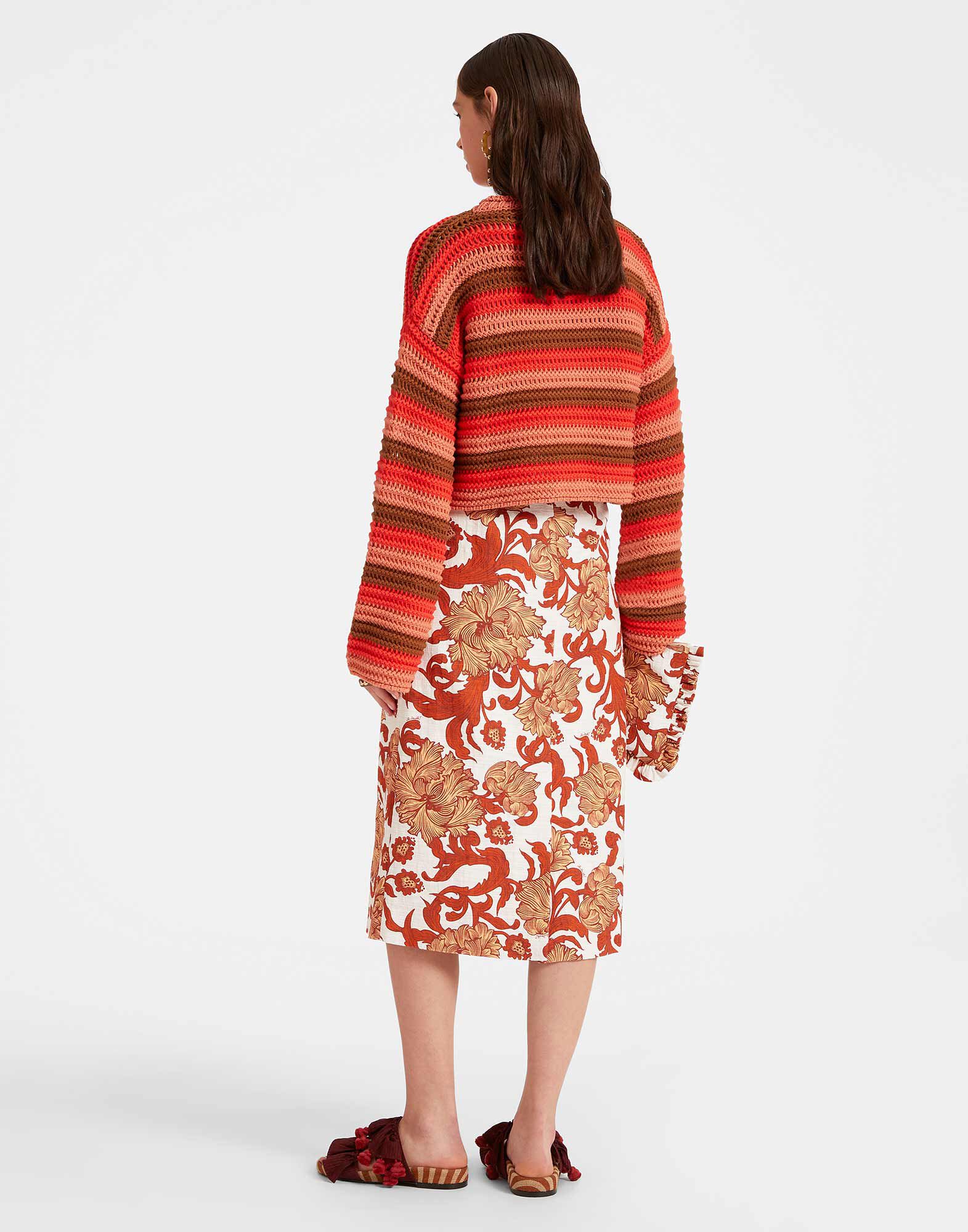 La DoubleJ Pencil Skirt Reef White SKI0011COT005REE01WH01