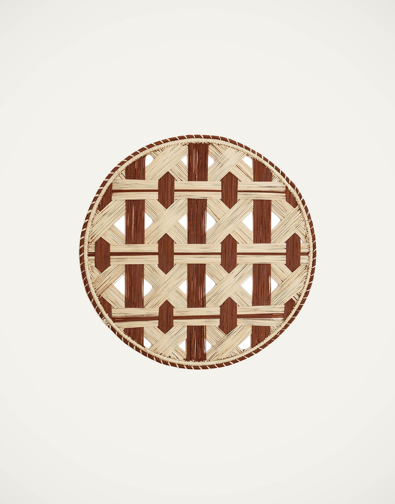 La DoubleJ Raffia Placemats Set Of 2 La DoubleJ Raffia Placemats Set Of 2 Napoli Cioccolato TBM0011RAF007NAP0005