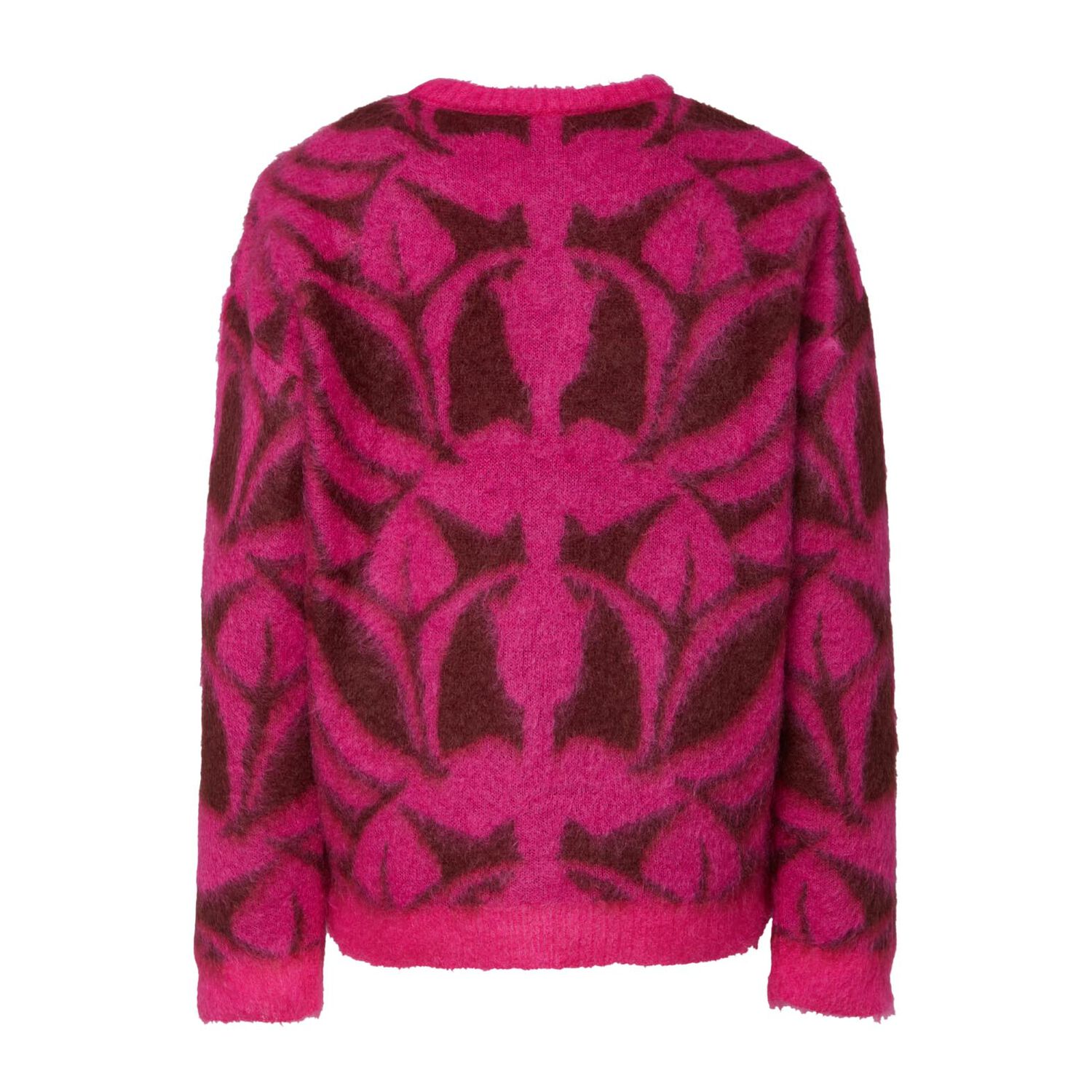 Shop La Doublej Camden Jumper In Fuchsia & Bordeaux