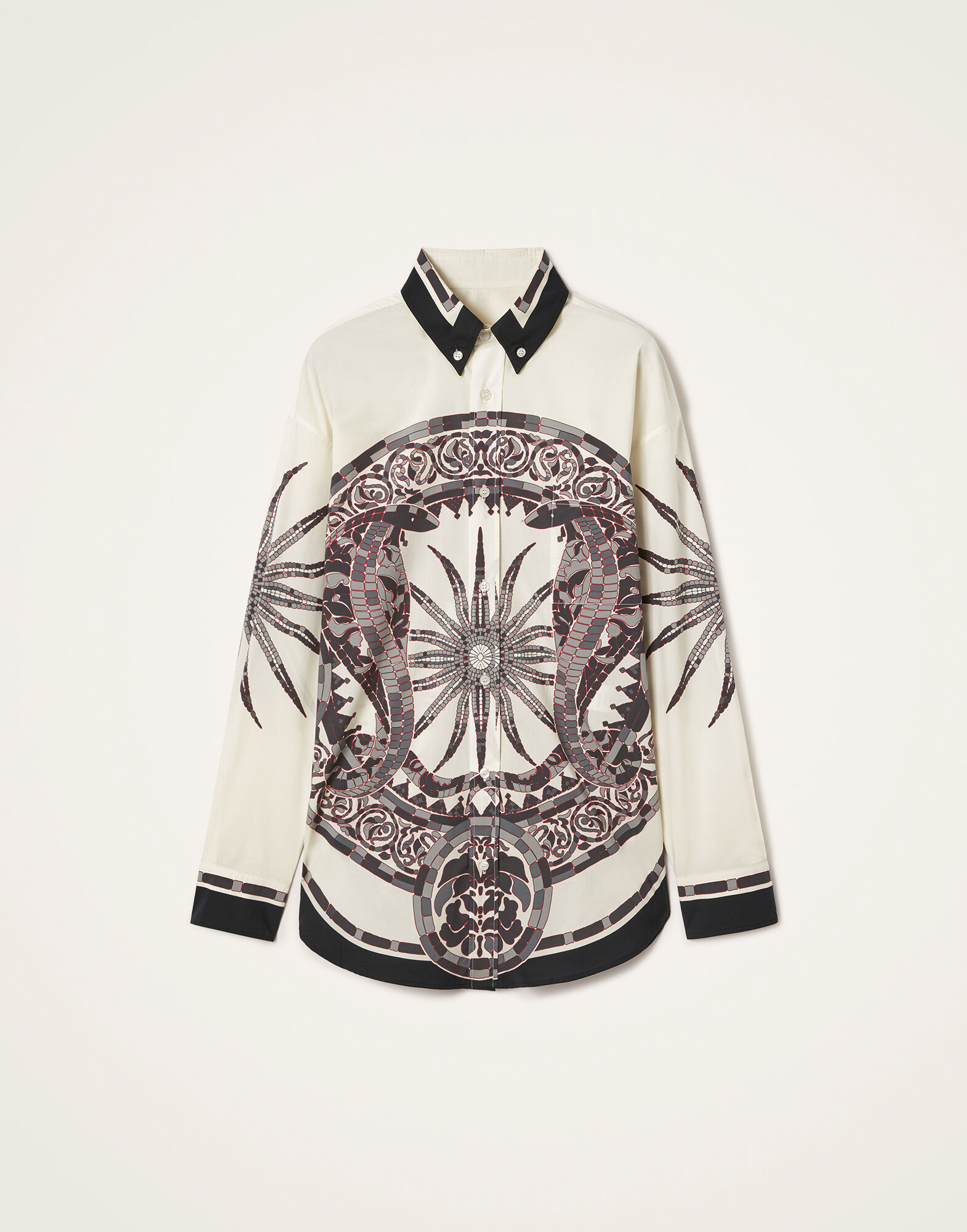 La DoubleJ Better Than Your Boyfriend's Shirt Cobra Plac&eacute;e Grey SHI0092COT015COB01GY02