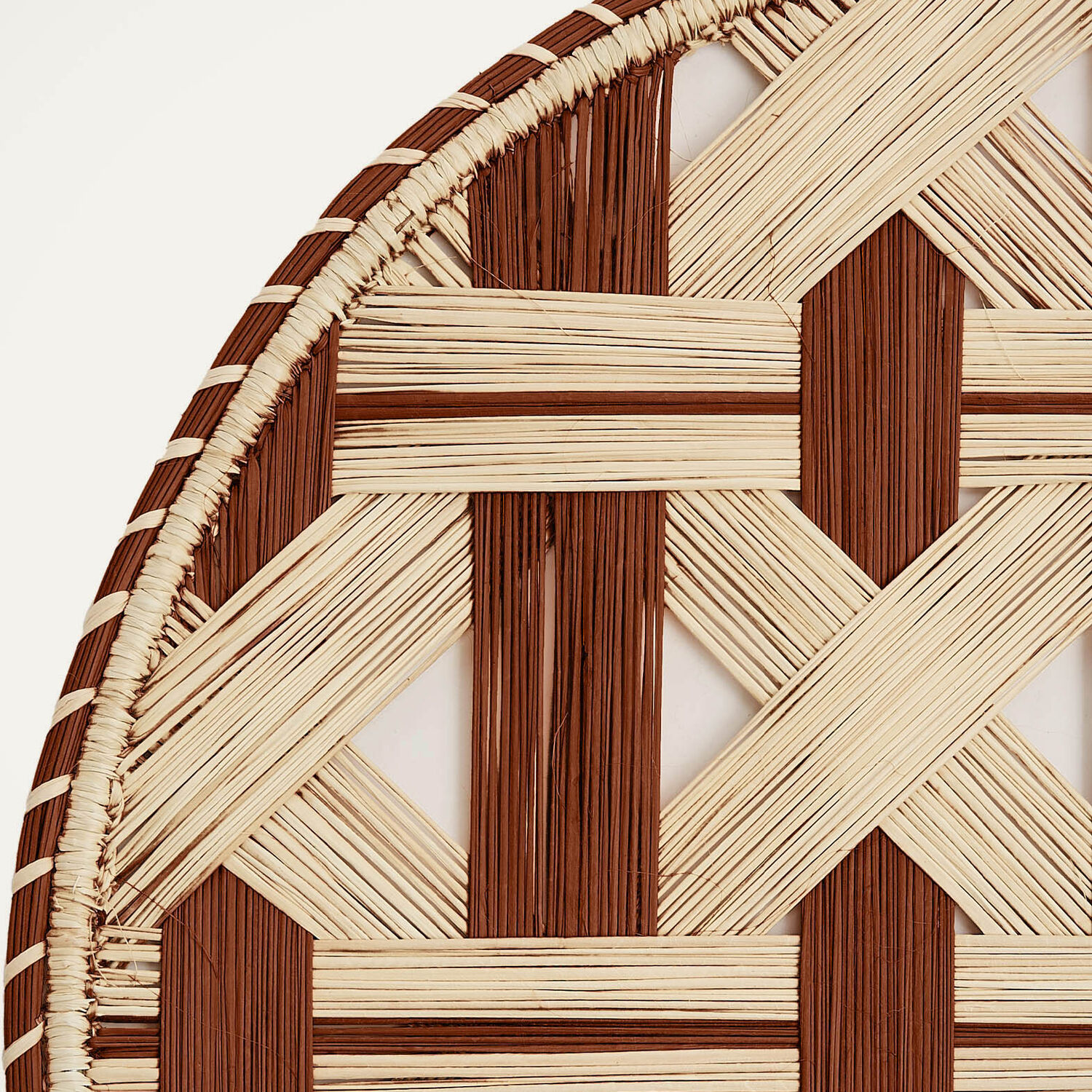 La Doublej Raffia Placemats Set Of 2 In Napoli Cioccolato