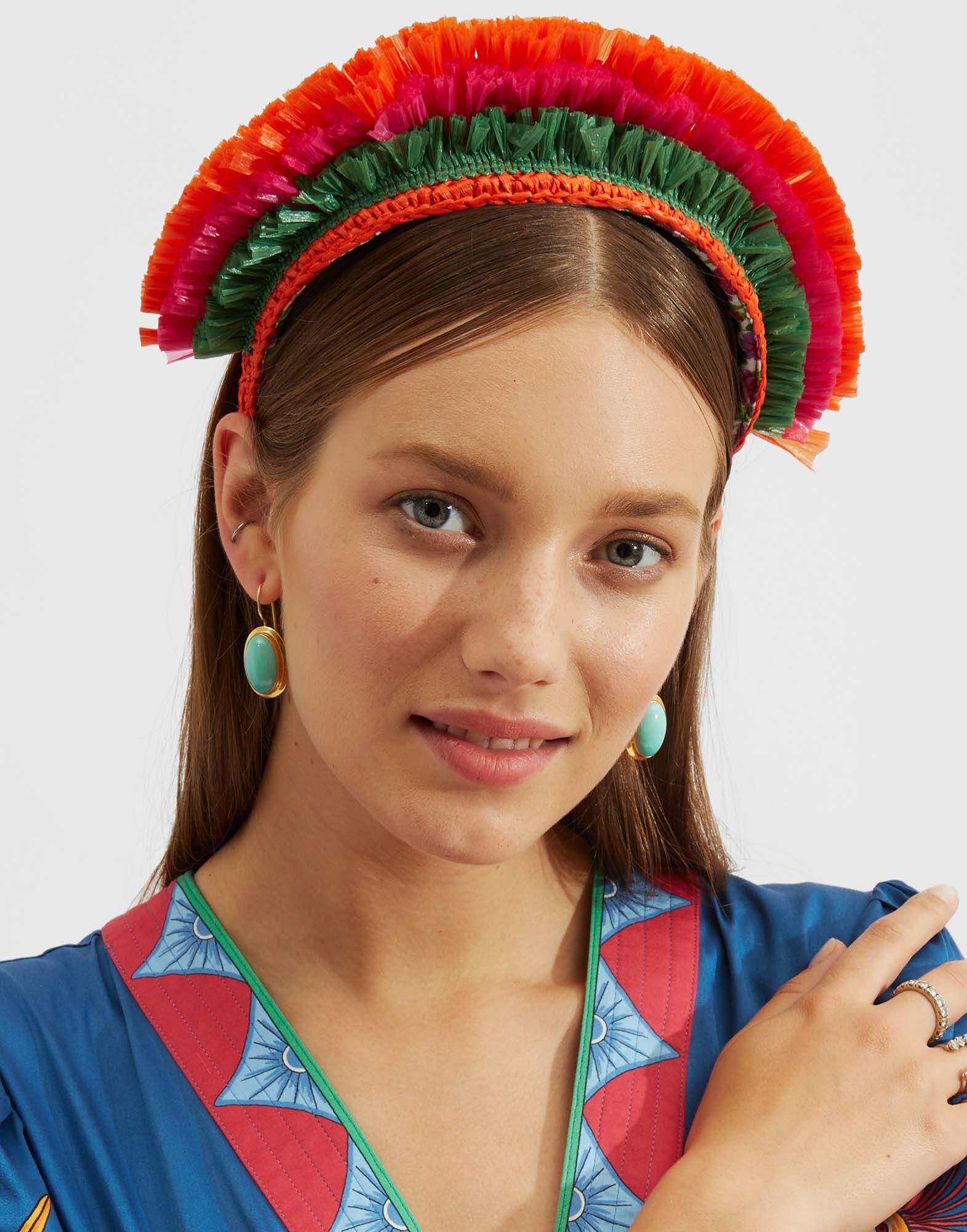 La DoubleJ Halo Headband Solid Orange HEB0011RAF003SOLIDOR02