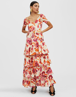 La DoubleJ Flamenco Dress Hottie Cream DRE0663SAB001HOT01WH03