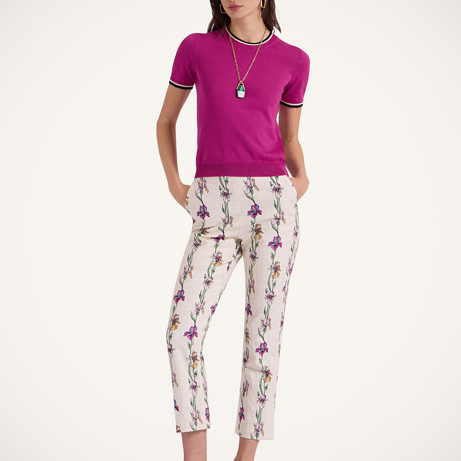 La Doublej Busy-bee Tee In Solid Pink