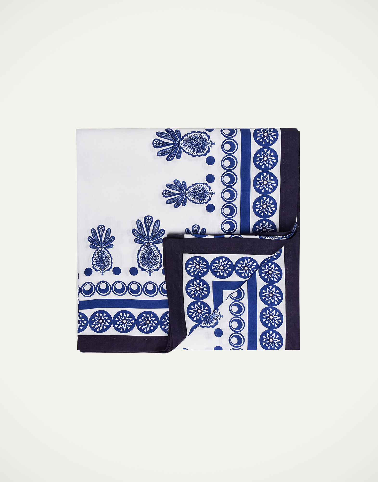 La DoubleJ Large Tablecloth Big Pineapple Blu (Plac&eacute;e) TBC0003LIN001PNP0016