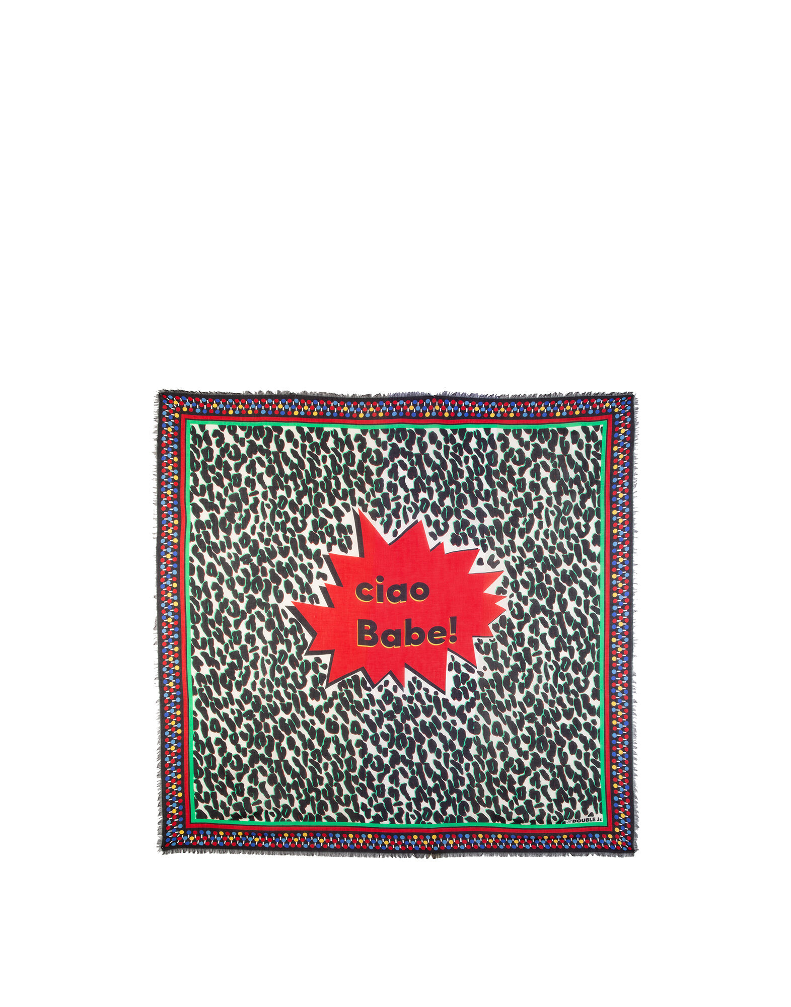 LaDoubleJ Square Scarf Leopard SCA0006MOC001LEO0001