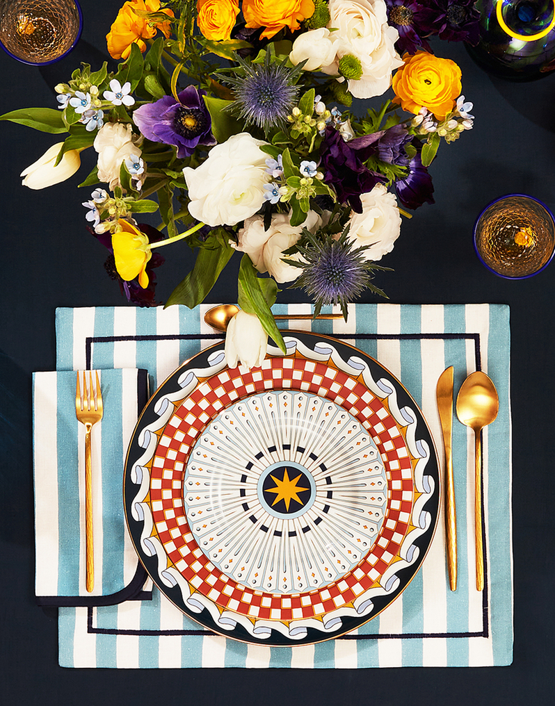 La DoubleJ Dessert Plates Set Of 2 La DoubleJ Dessert Plates Set Of 2 Feria Sky Blue DES0002CER001FER01BU10