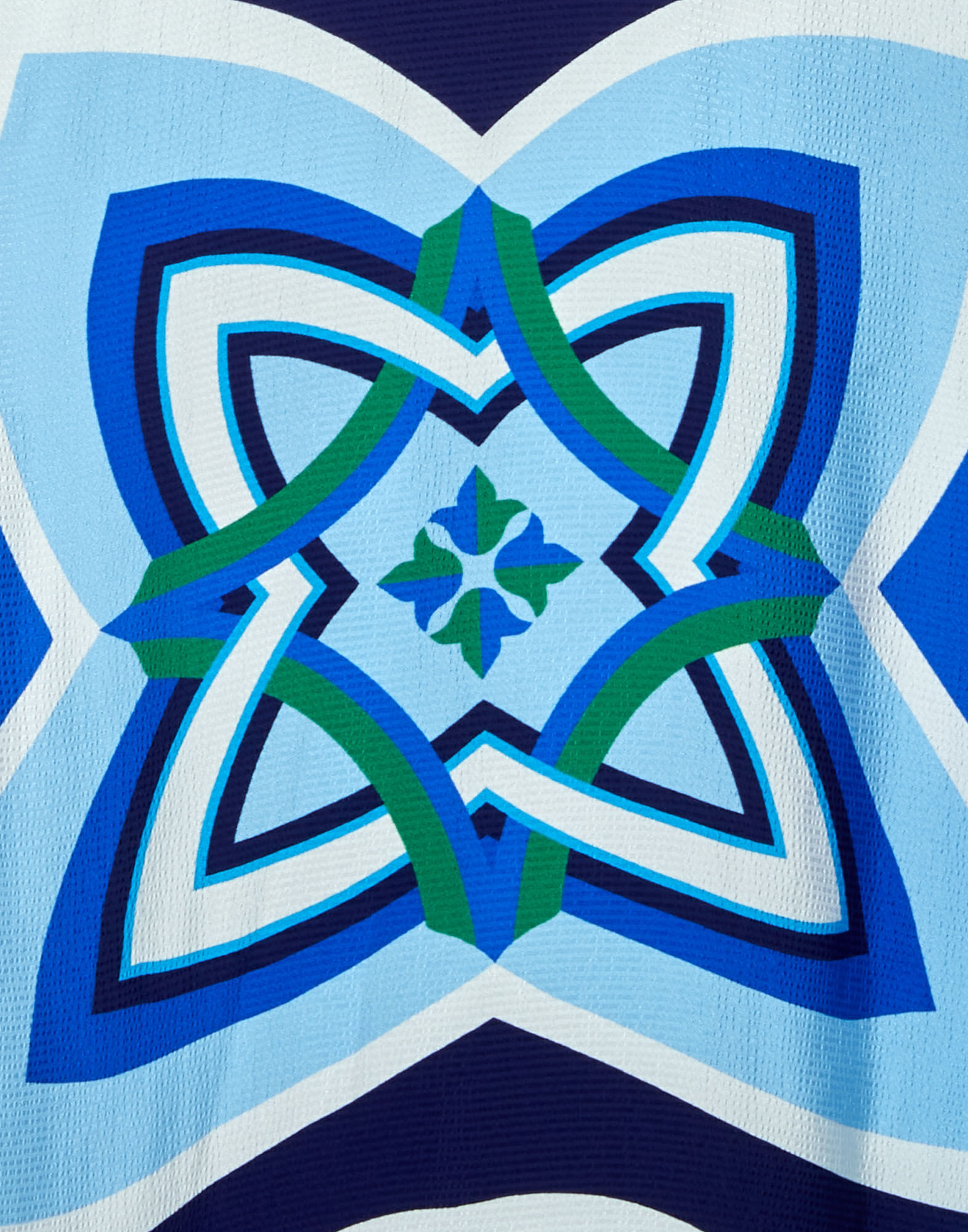 La DoubleJ Magnifico Dress Lakshmi Placed Blu DRE0232VIS004LAK02BU03