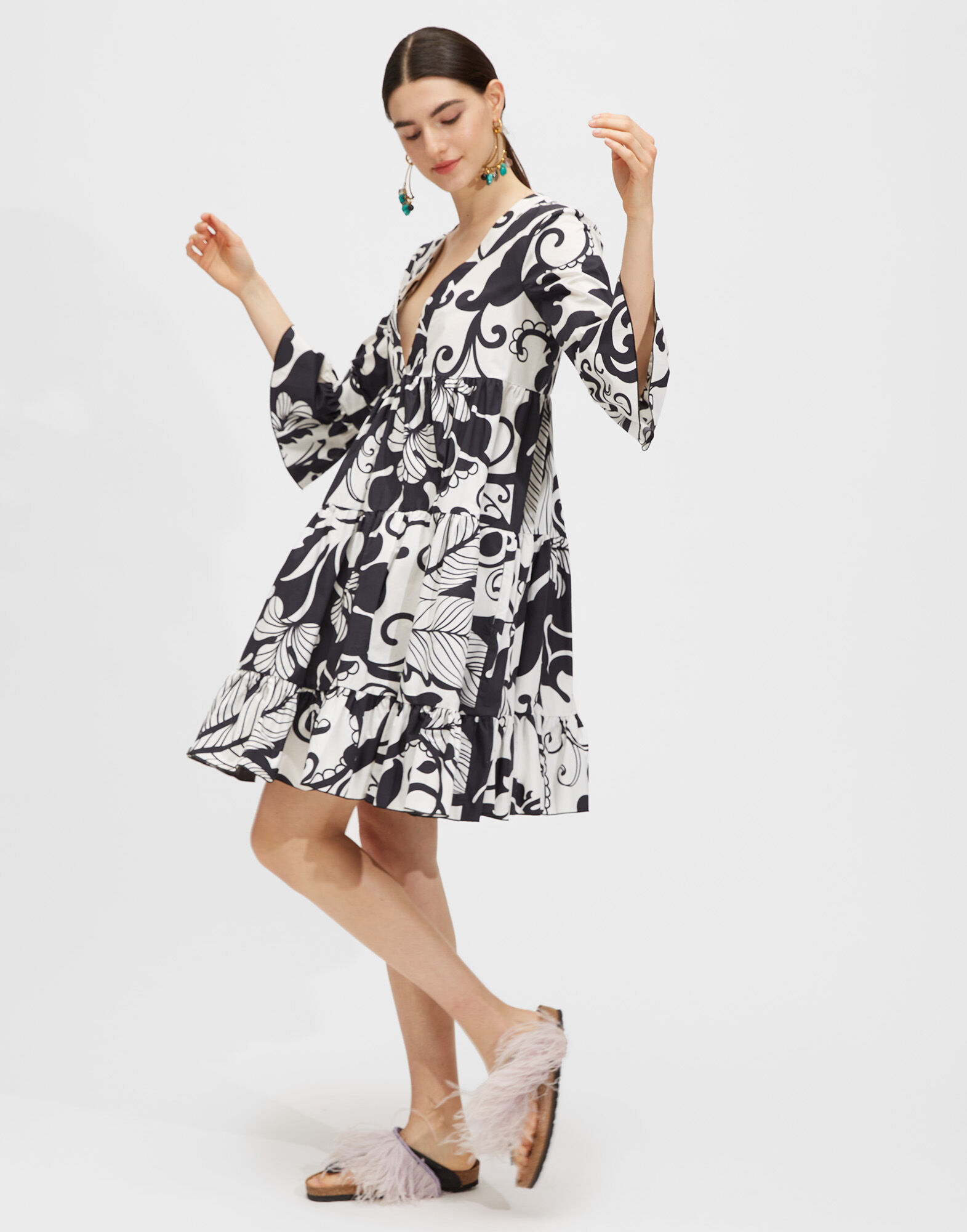 LaDoubleJ Short Jennifer Jane Dress Marea Bianco DRE0164COT001MRE0004